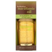 ogx hydrating macadamia oil dry styling oil 100ml