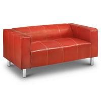 ohio 2 seater sofa red