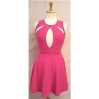 oh my love size s pink short cut out dress