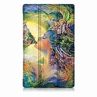 Oil Painting PU Leather Case with Sleep for 8.9 Inch Amazon New Fire HD8
