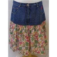 oilily size 32 multi coloured knee length skirt
