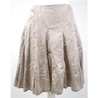 Ojay - Size 12 - Latte - Patterned - Flared Skirt