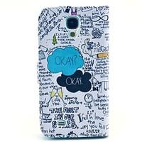 Okay Okay Design PU Leather Full Body Case with Stand for Samsung Galaxy S4 I9500