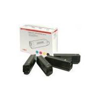 oki 01101101 original rainbow pack of 4 toner cartridges black cyan ma ...