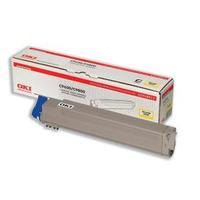 oki yellow toner cartridge yield 15 000 pages for c9600c9800 printers