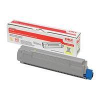 OKI Yellow Toner Cartridge Yield 6, 000 Pages for C8600 Colour Printers