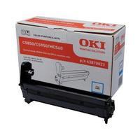 oki c5850 cyan image drum yield 20000 pages 43870023