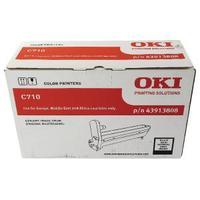 oki c710 black image drum 43913808