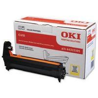 oki c610 yellow image drum 20k 44315105