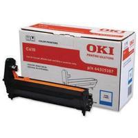 oki c610 cyan image drum 20k 44315107