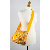 okiedog flower power genie baby changing bag orangeyellow