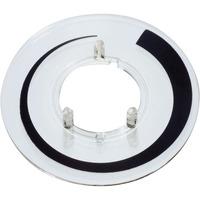 OKW A 44 23 020 Dial For Round Knob Ø23mm - Transparent W BK Gradu...