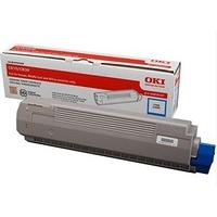 OKI 44059107 Cyan Toner Cartridge for C810/C830 A3 Colour Printers (Yield 8000 Pages)