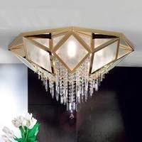 Oktoga Ceiling Light Sparkling Crystal 57 cm