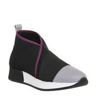 oki kutsu taifu mesh elastic boot black grey