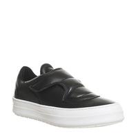 oki kutsu shi sneaker black white leather