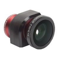 Olloclip lens system for iPhone 5 Fisheye Wide-Angle Macro - Red lens with Black Clip - Multi Lingual Packaging (Apple Only)
