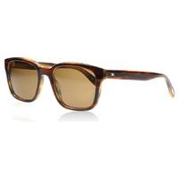 Oliver Peoples Wyler Sun Sunglasses Amaretto Striped Honey 131083 Polariserade