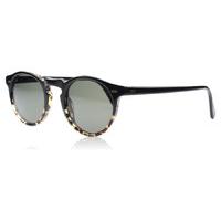 Oliver Peoples Gregory Peck Sun Sunglasses Black and Tortoise 1178P1 Polariserade