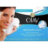 Olay Daily Facial In a Box for Sensitive Skin- Pack of 30 Cloths