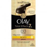 Olay Total Effects 7 in 1 + Touch of Max Factor Foundation for Medium Skin SPF 15 - Pack of 50ml