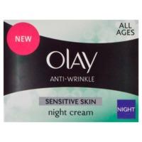 olay anti wrinkle sensitive night cream