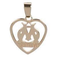 Olympique de Marseille Gold Heart Pendant, Gold