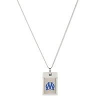 olympique de marseille colour crest dog tag and chain na