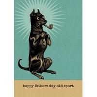 old sport fathers day card