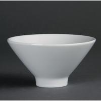 Olympia Whiteware Fluted Bowls 141mm Pack of 4