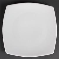 Olympia Whiteware Rounded Square Plates 270mm Pack of 6
