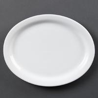 Olympia Whiteware Oval Platters 250mm Pack of 6