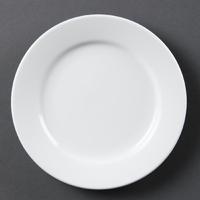 Olympia Whiteware Wide Rimmed Plates 165mm Pack of 12