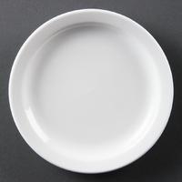 Olympia Whiteware Narrow Rimmed Plates 150mm Pack of 12