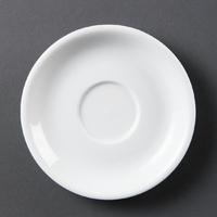 olympia whiteware cappuccino saucers pack of 12