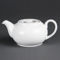 olympia whiteware teapots 426ml 15oz pack of 4