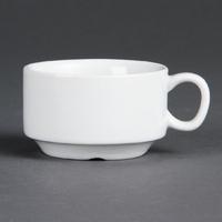 Olympia Whiteware Stacking Espresso Cups 85ml 3oz Pack of 12