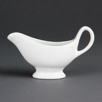 Olympia Whiteware Gravy Boats 215ml 7.5oz Pack of 6