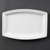 Olympia Whiteware Rectangular Plates 320mm Pack of 6