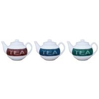 Olympia Porcelain Teapot Set Printed 15oz Pack of 6