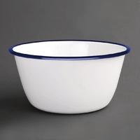 Olympia Enamel Pudding Bowls 155mm Pack of 6