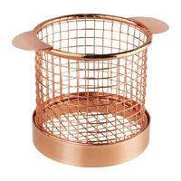 Olympia Round Chip Presentation Basket Copper