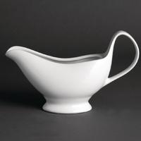 Olympia Whiteware Gravy Boats 340ml 12oz Pack of 6