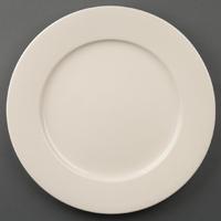 Olympia Ivory Wide Rimmed Plates 280mm Pack of 6