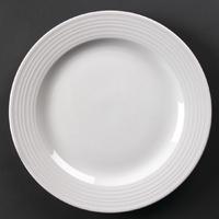 Olympia Linear Wide Rimmed Plates 310mm Pack of 6