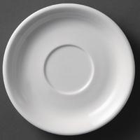 olympia whiteware cappuccino saucers 180mm pack of 12