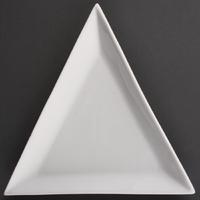 Olympia Whiteware Triangle Plates 180mm Pack of 12