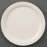Olympia Ivory Narrow Rimmed Plates 175mm Pack of 12