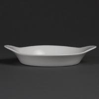 Olympia Whiteware Round Eared Dishes 192x 151mm Pack of 6