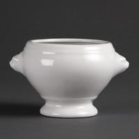 Olympia Whiteware Lion Head Soup Bowls 475ml Pack of 6